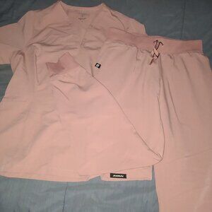 Light pink jaanuu scrubs